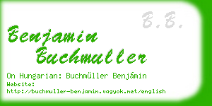 benjamin buchmuller business card