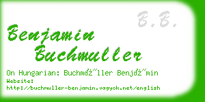 benjamin buchmuller business card